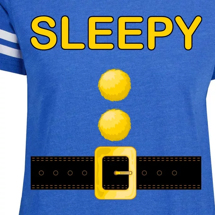 Sleepy Dwarf Costume Enza Ladies Jersey Football T-Shirt