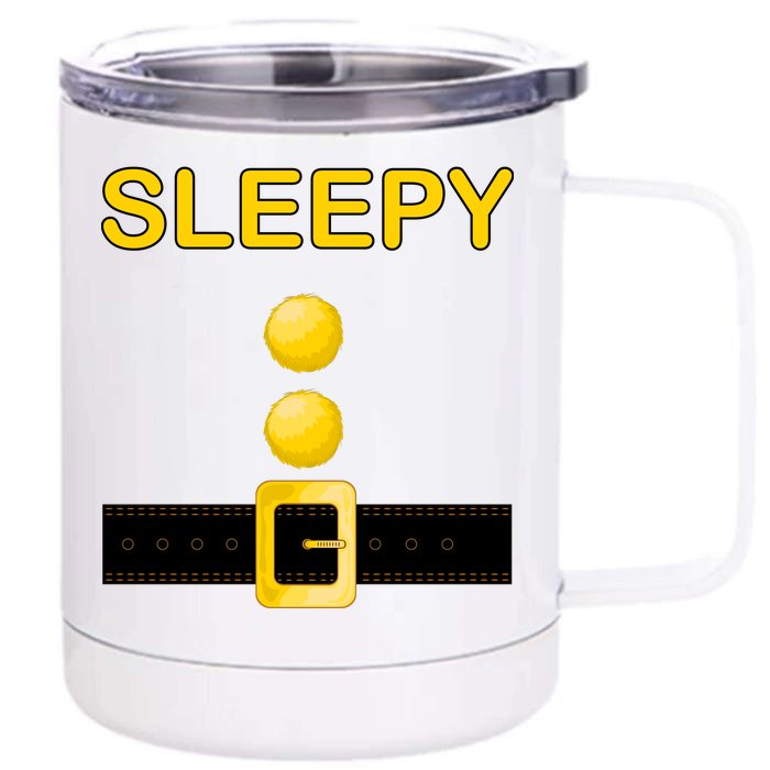 Sleepy Dwarf Costume Front & Back 12oz Stainless Steel Tumbler Cup