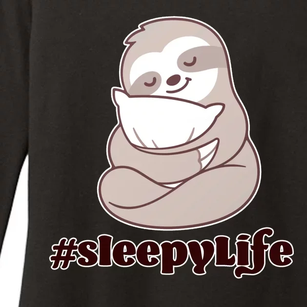 Sleepy Life Sloth Womens CVC Long Sleeve Shirt