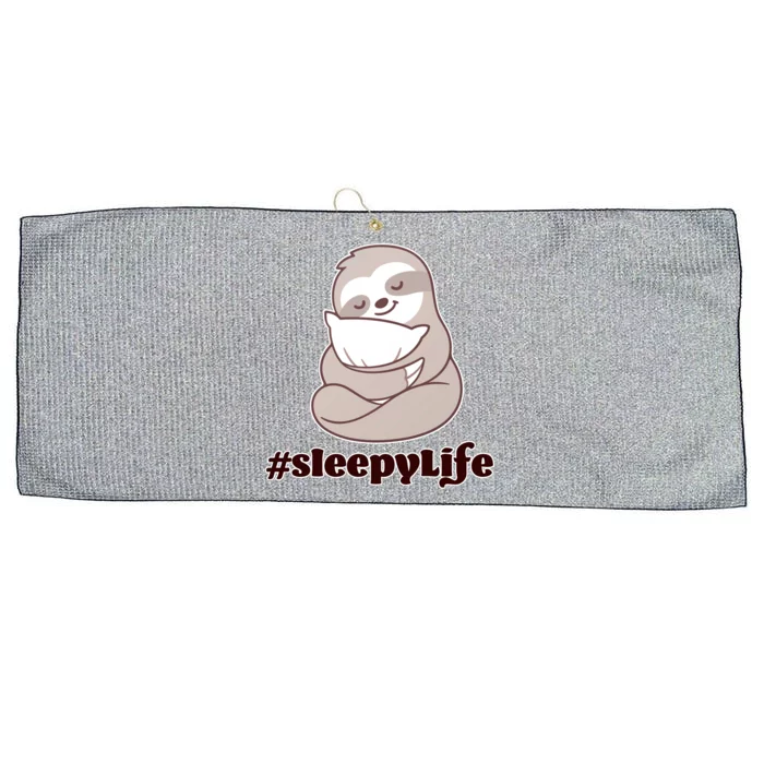 Sleepy Life Sloth Large Microfiber Waffle Golf Towel