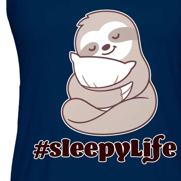 Sleepy Life Sloth Ladies Essential Flowy Tank