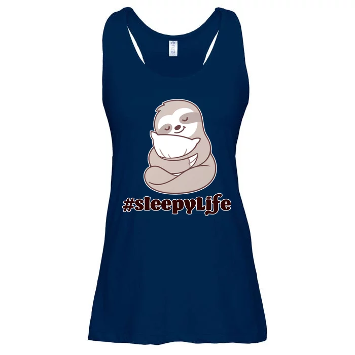 Sleepy Life Sloth Ladies Essential Flowy Tank