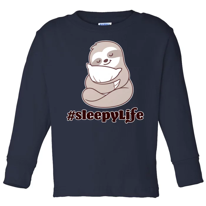 Sleepy Life Sloth Toddler Long Sleeve Shirt