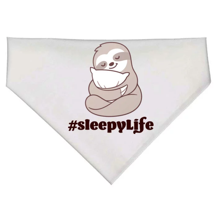 Sleepy Life Sloth USA-Made Doggie Bandana