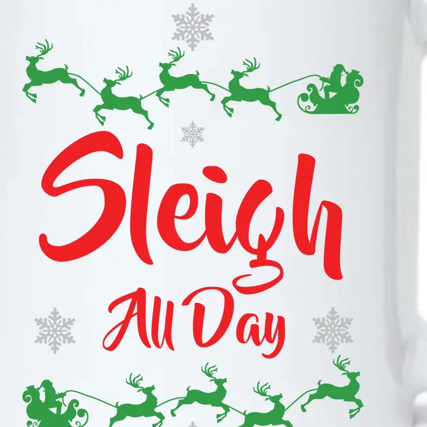 Sleigh All Day Black Color Changing Mug