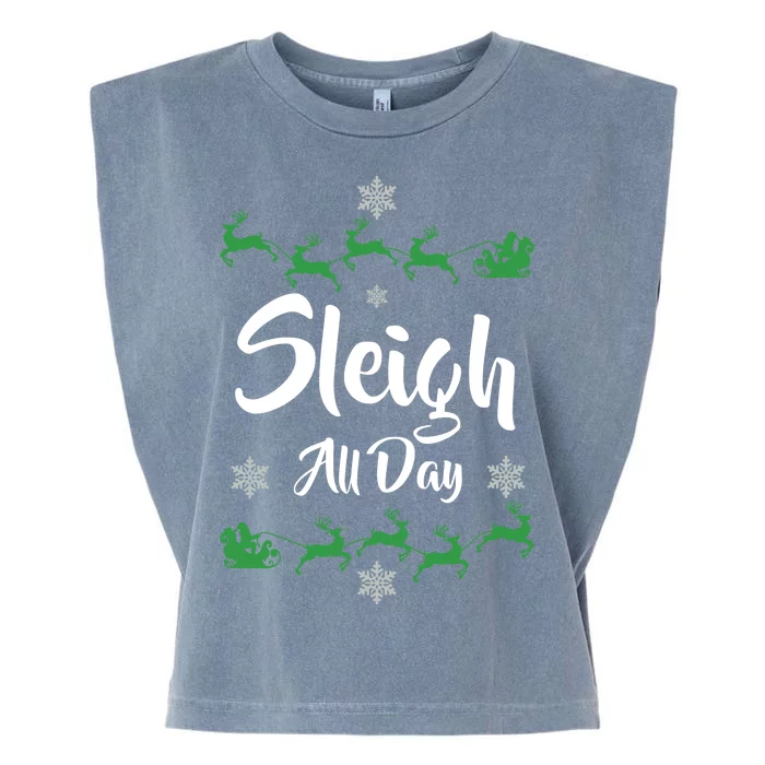 Sleigh All Day Garment-Dyed Women's Muscle Tee