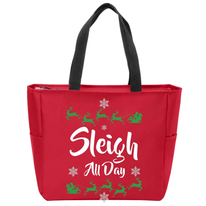 Sleigh All Day Zip Tote Bag