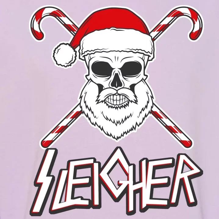 Sleigher Santa Candy Cane Skull Garment-Dyed Sweatshirt