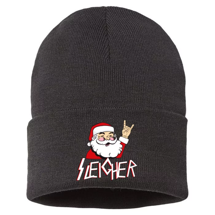 Sleigher Santa Rocks Sustainable Knit Beanie