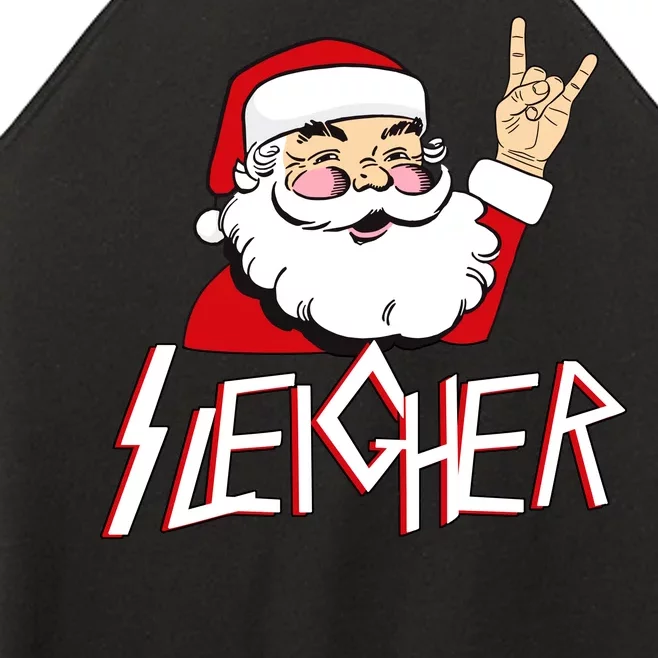 Sleigher Santa Rocks Women’s Perfect Tri Rocker Tank