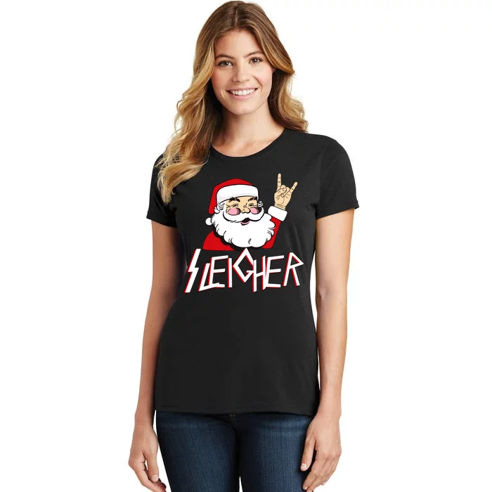 Sleigher Santa Rocks Women's T-Shirt