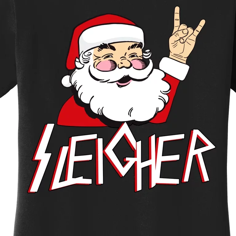 Sleigher Santa Rocks Women's T-Shirt