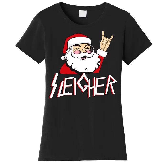 Sleigher Santa Rocks Women's T-Shirt