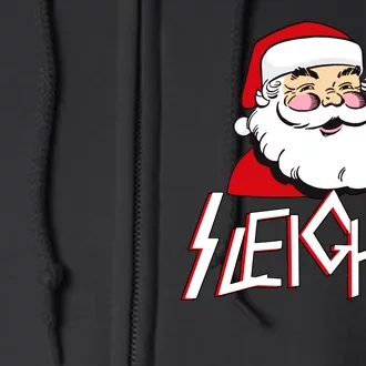 Sleigher Santa Rocks Full Zip Hoodie