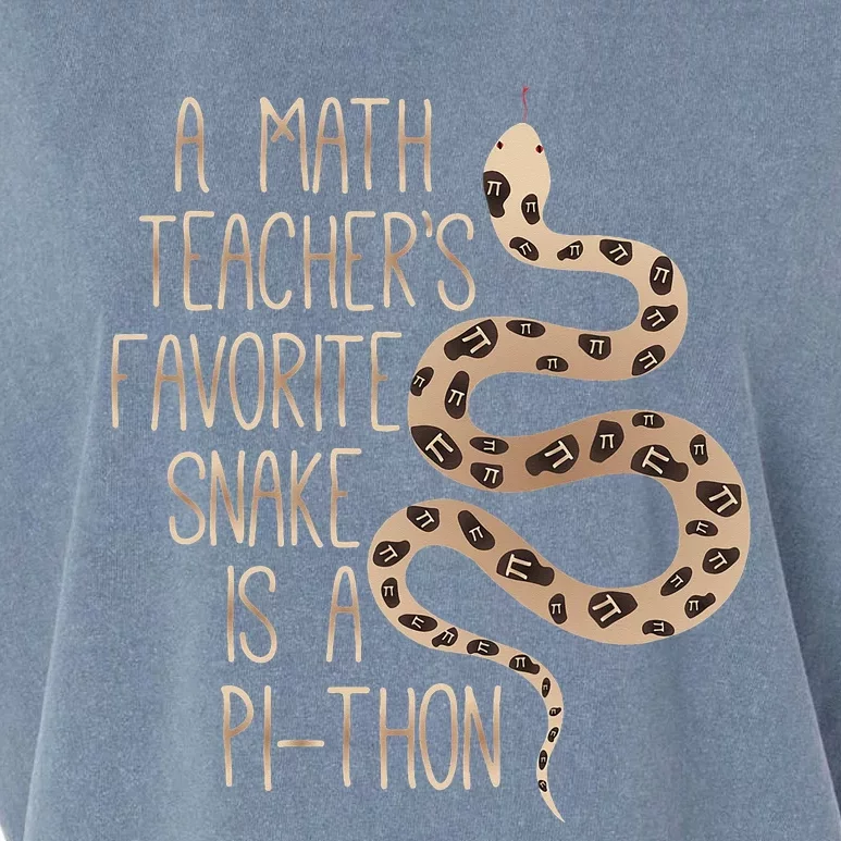 Snake Lovers Funny Math Saying, Pi Day Math Teachers Funny Garment-Dyed Women's Muscle Tee