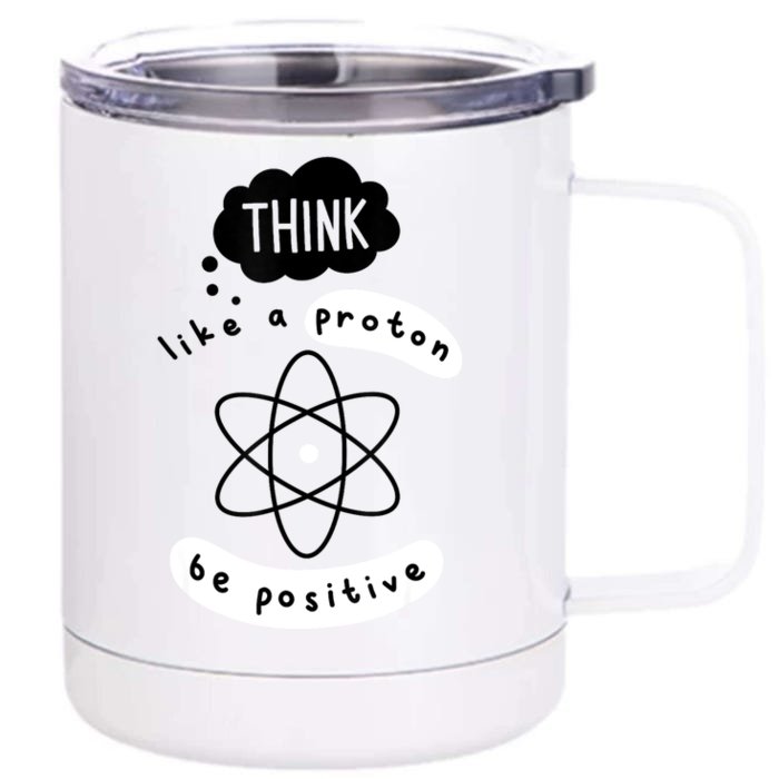 Science Lover Funny Science Teacher Atom Science Front & Back 12oz Stainless Steel Tumbler Cup