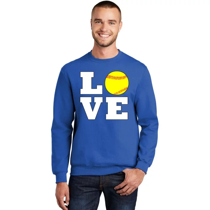 Softball Love Fastpitch Softball Player Gift Sweatshirt