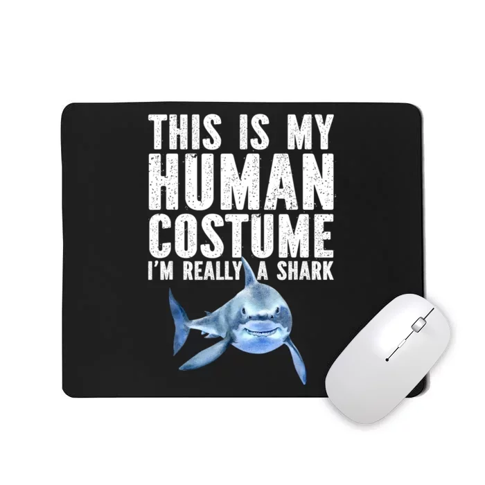 Shark Lover Funny Shark Sea Animals Shark Mousepad