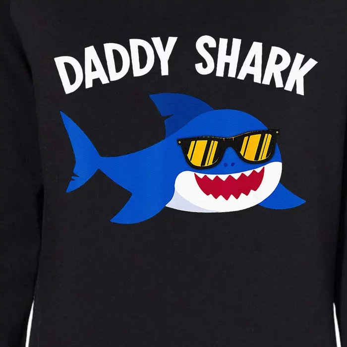 Shark Lover Funny Daddy Shark Fathers Day Womens California Wash Sweatshirt