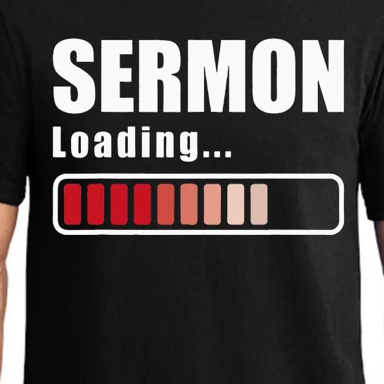 Sermon Loading Funny Pastor Preacher Minister Clergy Pajama Set