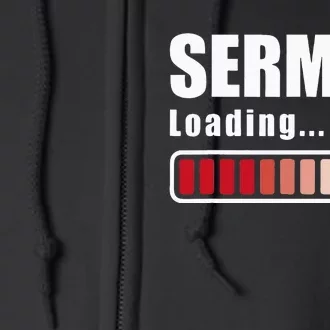 Sermon Loading Funny Pastor Preacher Minister Clergy Full Zip Hoodie