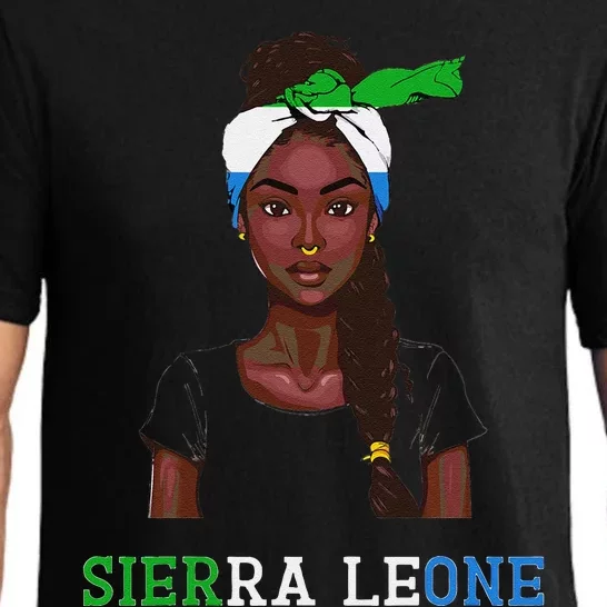 Sierra Leonean Flag Souvenirs Products Woman Sierra Leone Pajama Set