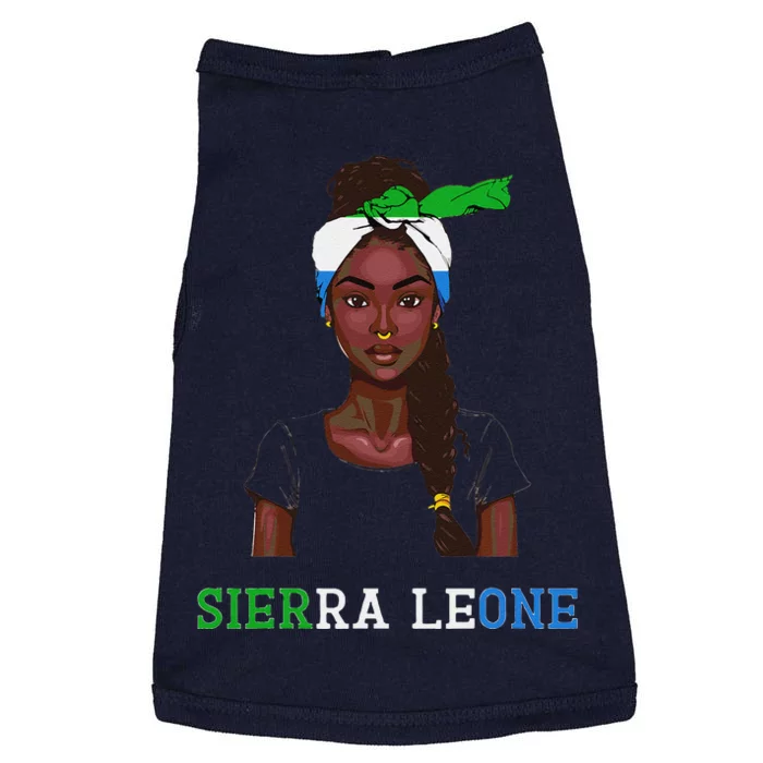 Sierra Leonean Flag Souvenirs Products Woman Sierra Leone Doggie Tank