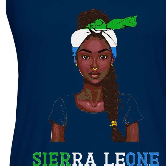 Sierra Leonean Flag Souvenirs Products Woman Sierra Leone Ladies Essential Flowy Tank