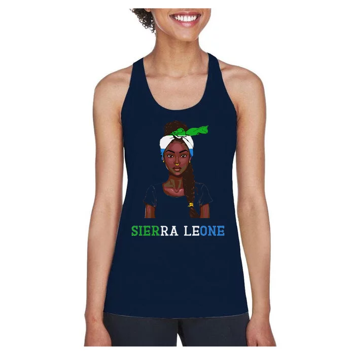 Sierra Leonean Flag Souvenirs Products Woman Sierra Leone Women's Racerback Tank