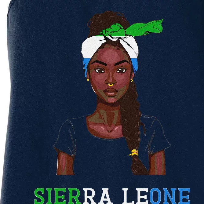 Sierra Leonean Flag Souvenirs Products Woman Sierra Leone Women's Racerback Tank