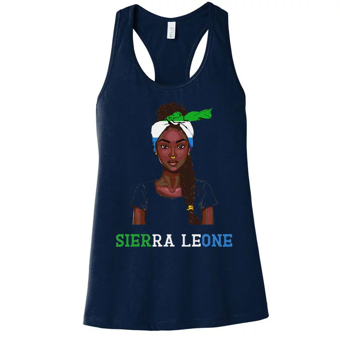 Sierra Leonean Flag Souvenirs Products Woman Sierra Leone Women's Racerback Tank