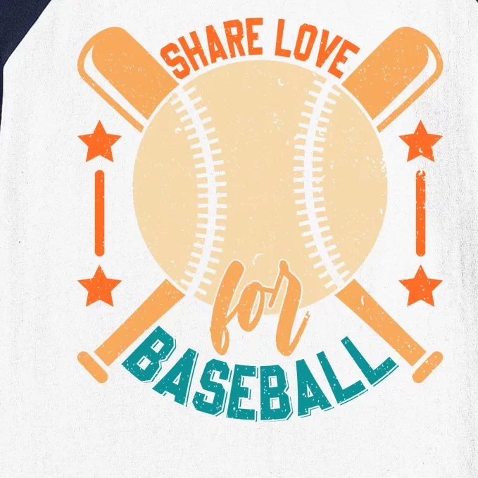 Share Love For Baseball Gift For Baseball Fan Baseball Sleeve Shirt