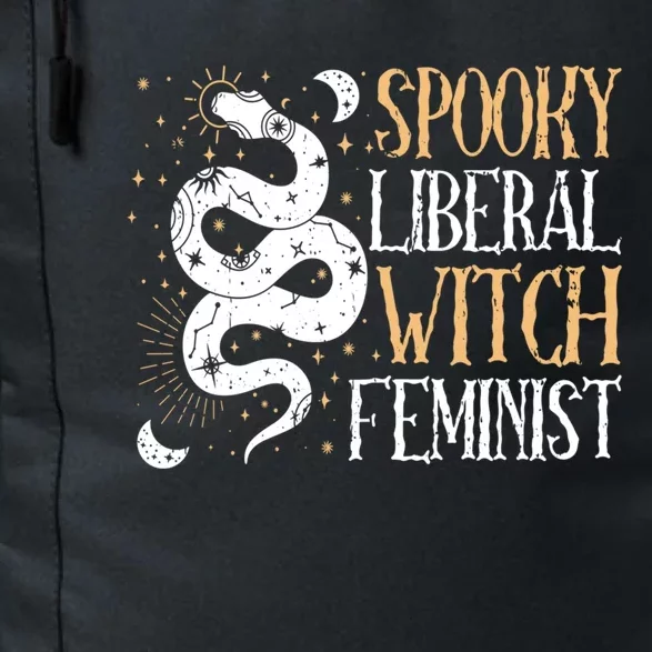 Spooky Liberal Feminist Witch Halloween Witch Vibes Gift Daily Commute Backpack