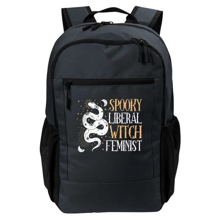 Spooky Liberal Feminist Witch Halloween Witch Vibes Gift Daily Commute Backpack