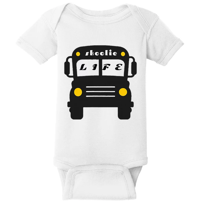 Skoolie life fashions Baby Bodysuit