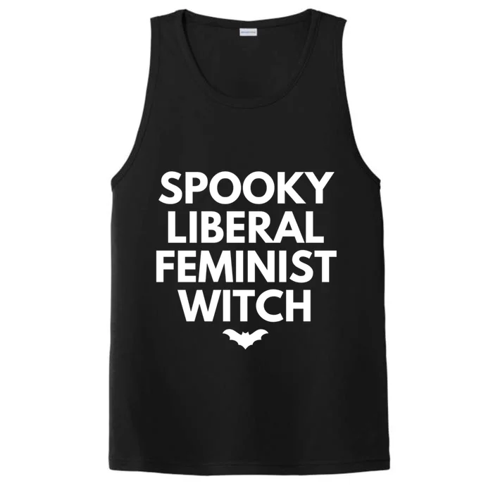 Spooky Liberal Feminist Witch Funny Gift Performance Tank