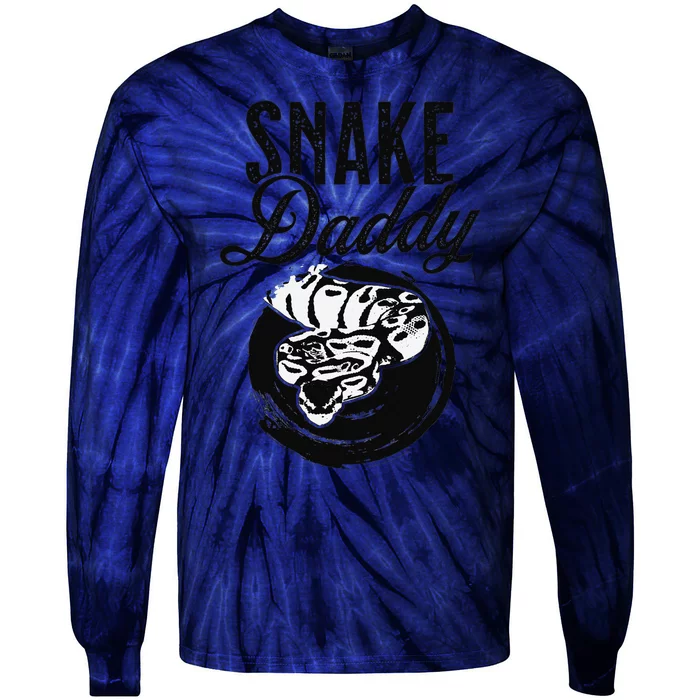 Snake Lover Father Daddy Herpetology Tie-Dye Long Sleeve Shirt