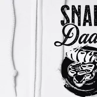 Snake Lover Father Daddy Herpetology Full Zip Hoodie