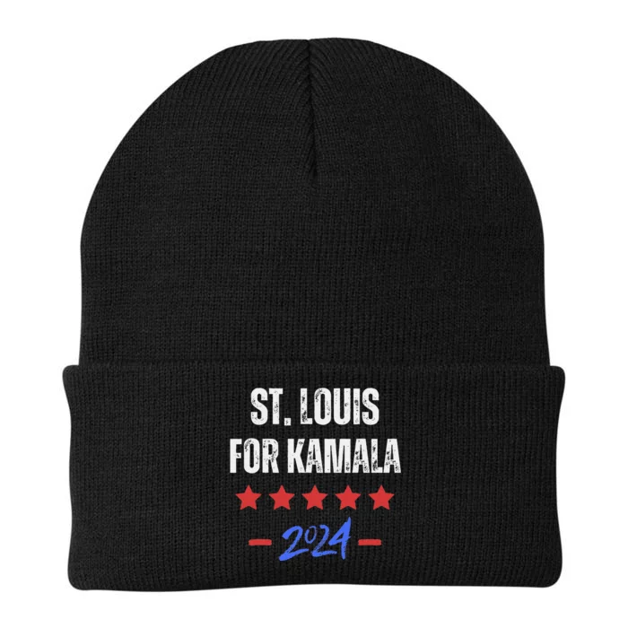 St. Louis For Kamala 2024 Dnc Kamala Harris Supporter Knit Cap Winter Beanie