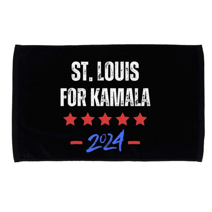 St. Louis For Kamala 2024 Dnc Kamala Harris Supporter Microfiber Hand Towel