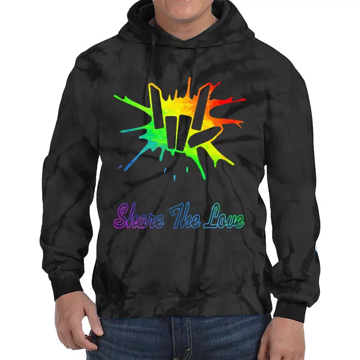 Share Love For Kids And Tie Dye Hoodie