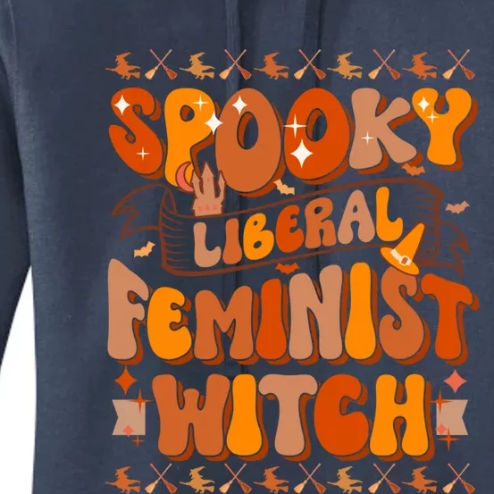 Spooky Liberal Feminist Witch Gift Women's Pullover Hoodie