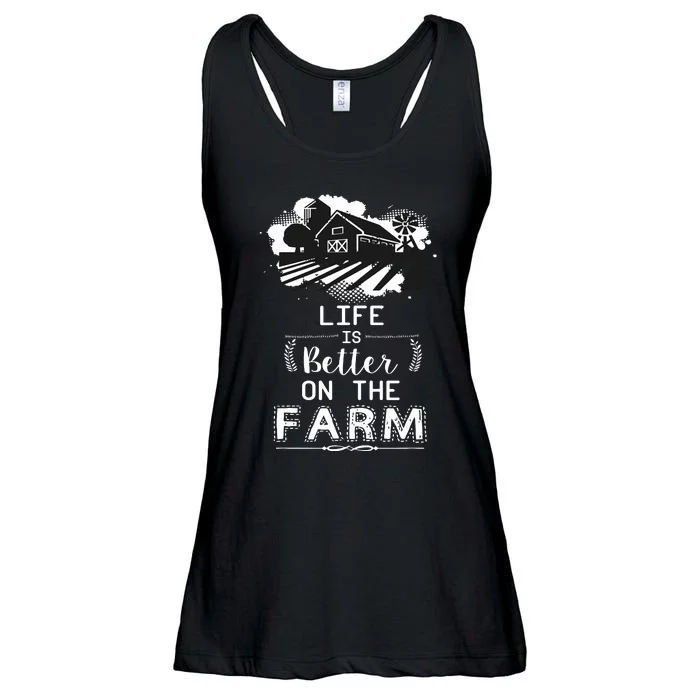 Support Local Farming Life Is Better On The Farm Ladies Essential Flowy Tank