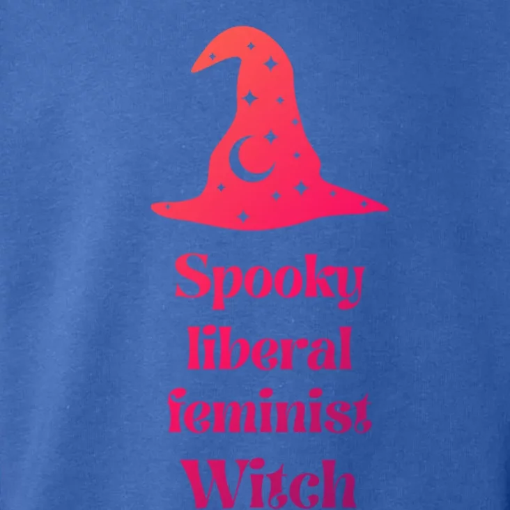 Spooky Liberal Feminist Witch Witchcraft Feminism Halloween Funny Gift Toddler Hoodie