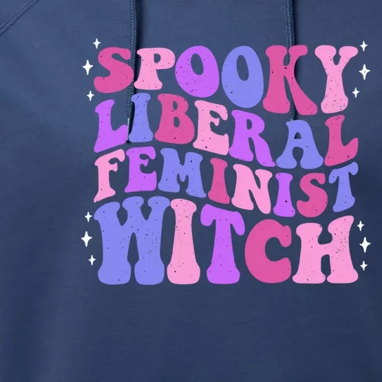 Spooky Liberal Feminist Witch Fall Rights Prochoice Meaningful Gift Performance Fleece Hoodie