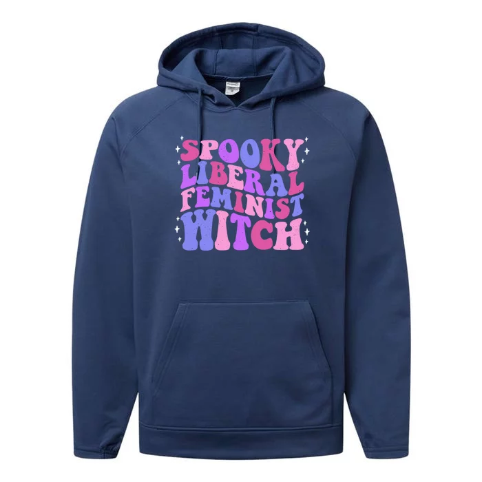 Spooky Liberal Feminist Witch Fall Rights Prochoice Meaningful Gift Performance Fleece Hoodie