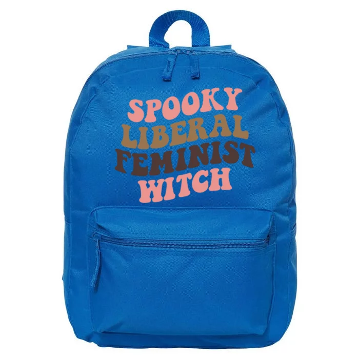 Spooky Liberal Feminist Witch S Rights Halloween Gift 16 in Basic Backpack