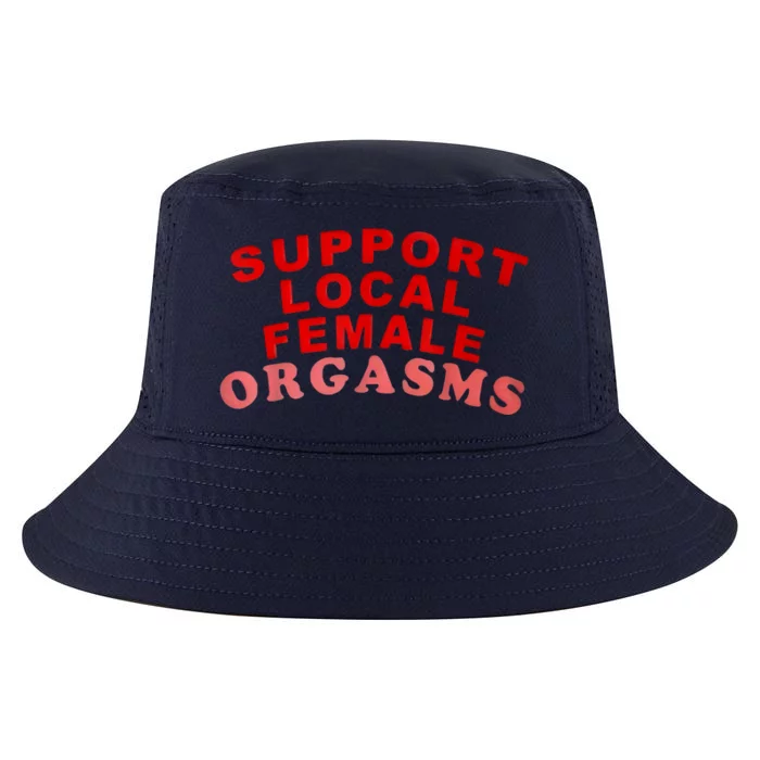 Support Local Female Orgasms Cool Comfort Performance Bucket Hat