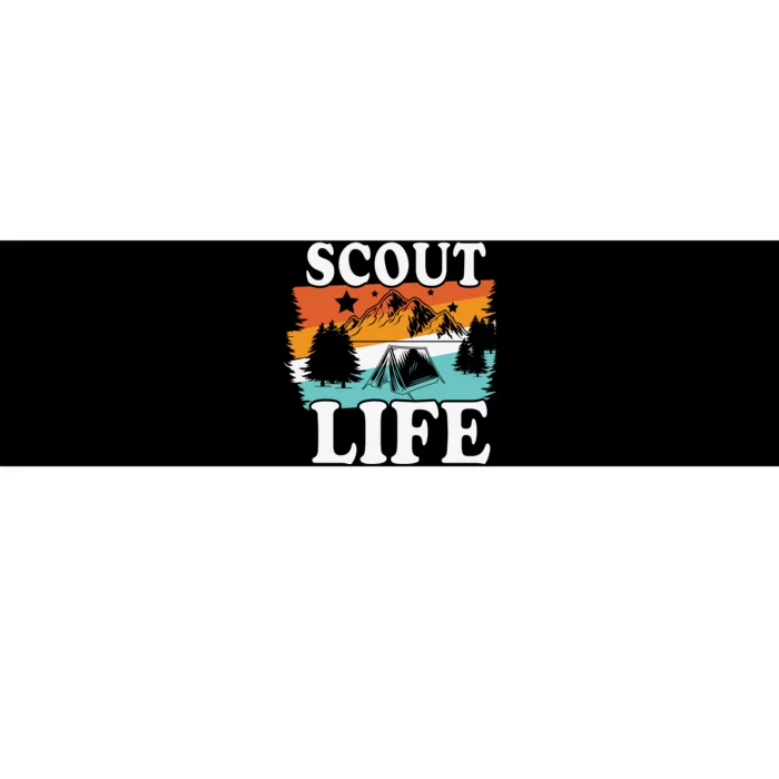 Scout Life Funny Scouting Lovers Camping Scout Vintage Bumper Sticker