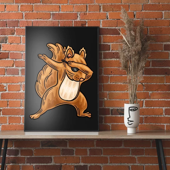 Squirrel Lover Funny Squirrel Dabbing Squirrel Dab Poster